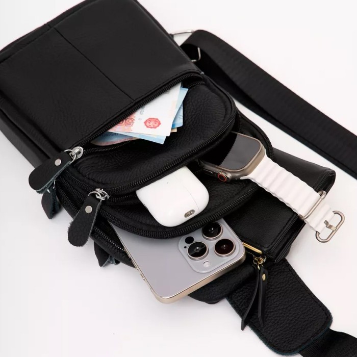Чоловіча вулична сумка через плече, Сумки слінг чоловічі крос боді, Сумка кобура наплічна ZA-92