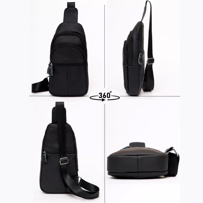 Сумка чоловіча чорна через плече, Оригінальна чоловіча сумка крос-боді крос-боді сasual ML-80