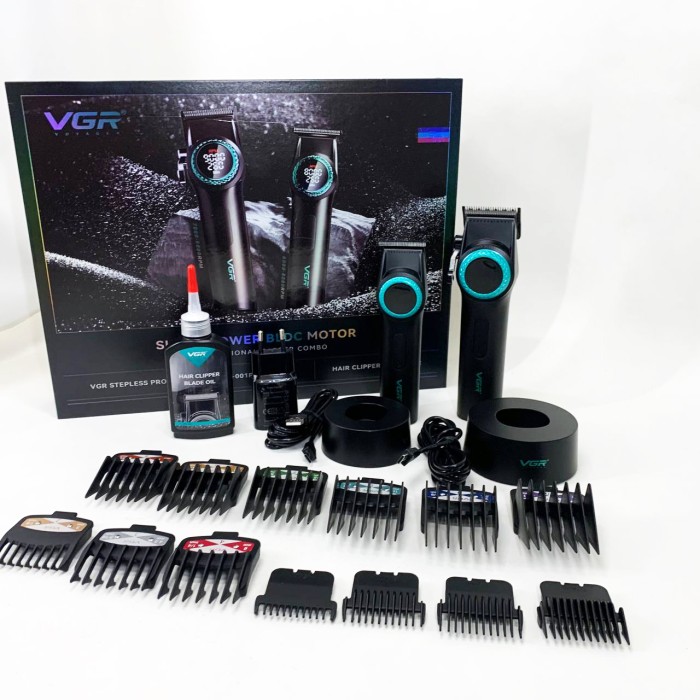 Машинка для стрижки волосся без шуму VGR 2 в 1 V-001 V-977 BLACK Машинка для стрижки короткої OZ-78