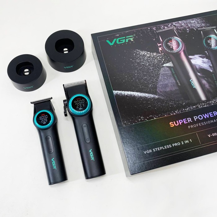Машинка для стрижки волосся без шуму VGR 2 в 1 V-001 V-977 BLACK Машинка для стрижки короткої OZ-78