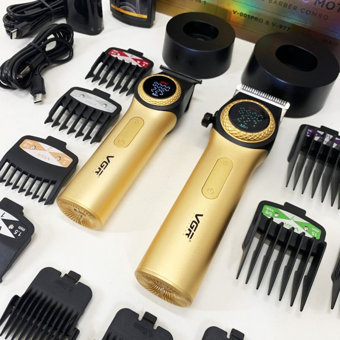 Багатофункціональний тример для стрижки волосся і тіла VGR 2 в 1 V-001 V-977 GOLD CM-22