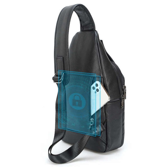 Чоловіча плечова сумка слінг, Чоловіча міська сумка крос-боді стильна слінг FL-62