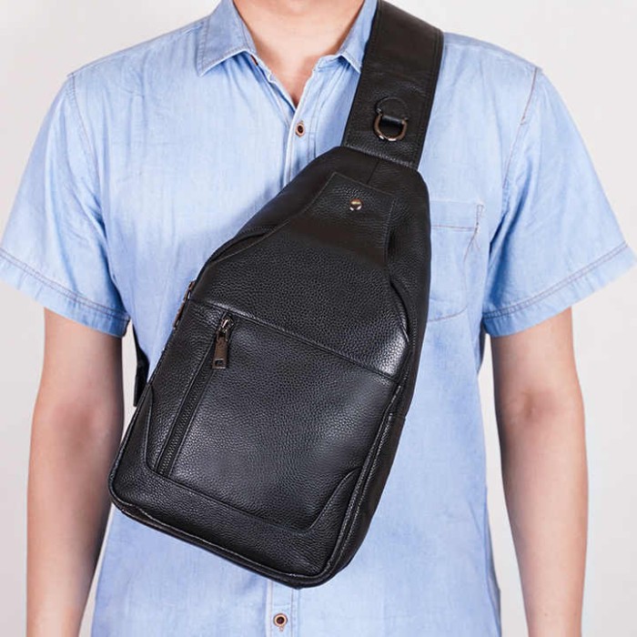 Чоловіча плечова сумка слінг, Чоловіча міська сумка крос-боді стильна слінг FL-62
