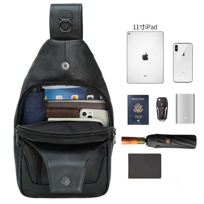 Чоловіча плечова сумка слінг, Чоловіча міська сумка крос-боді стильна слінг FL-62