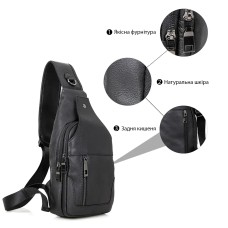 Чоловіча плечова сумка слінг, Сумка для активного способу життя слінг для чоловіків PQ-56