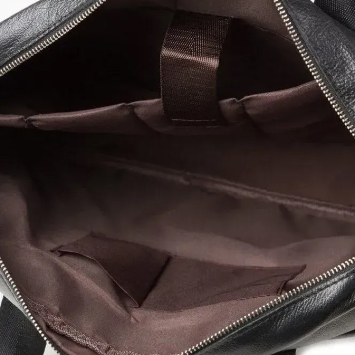 Чоловіча шкіряна сумка для ноутбука з італійської шкіри, формат А4, преміум клас AT-87