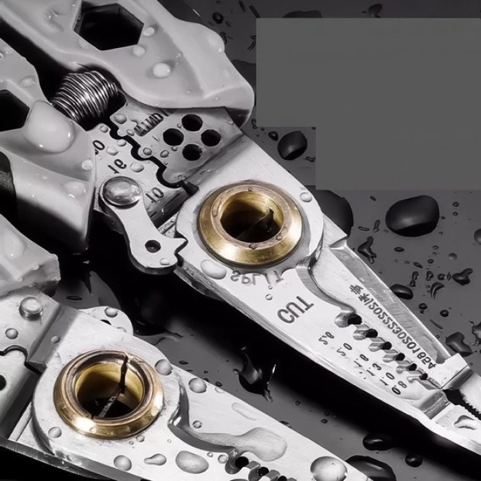 Інструмент для зняття ізоляції 16 в 1, стискання клем, зачистки проводів Мультитул стрипер XZ-60