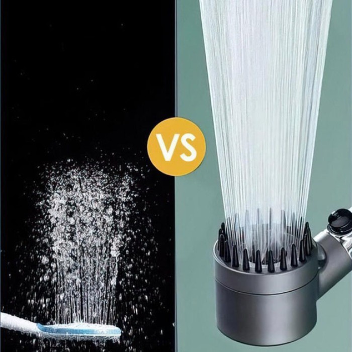 Насадка для душу масажна лійка 4в1 з масажними силіконовими шипами водозберігаюча душова лійка HC-28