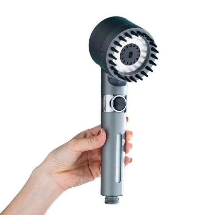 Насадка для душу масажна лійка 4в1 з масажними силіконовими шипами водозберігаюча душова лійка LQ-19