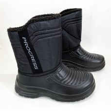 Гумові утеплені чоботи чоловічі короткі, Взуття для роботи на дачі, Хутряні бурки TS-45