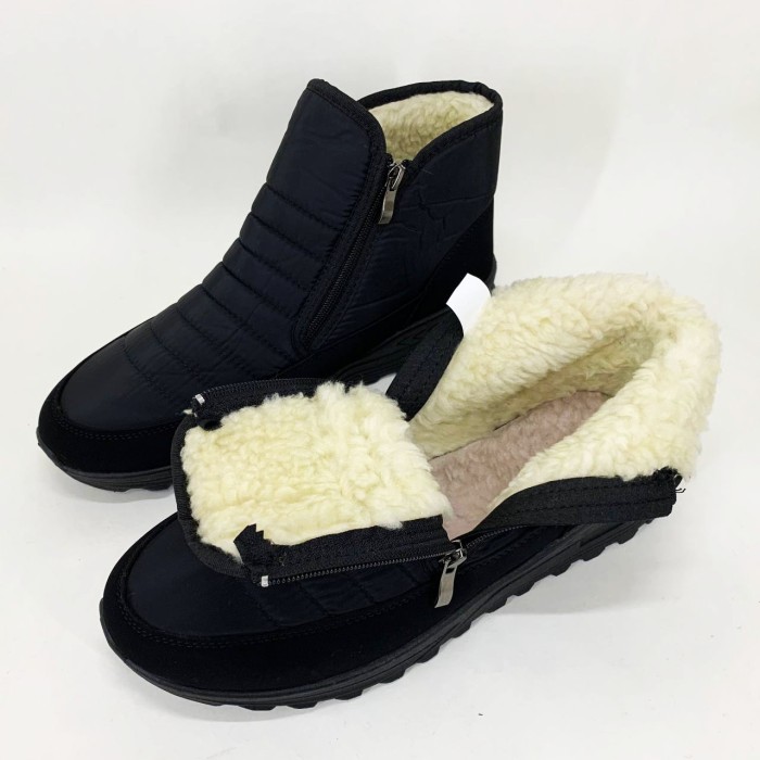 Черевики чоловічі спецвзуття, Чоботи чоловічі утеплені короткі Гумові утеплені чоботи короткі QW-14