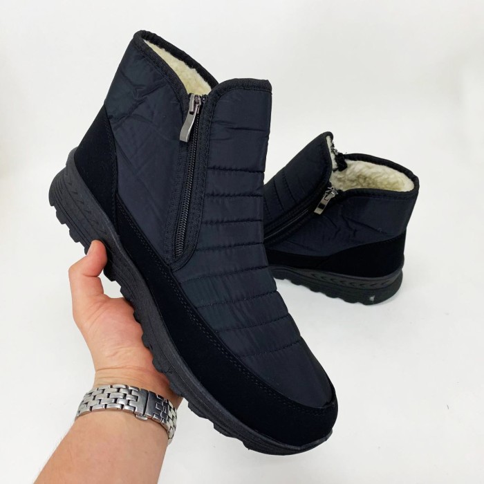 Чоловічі чоботи для активного відпочинку з гуми 41р, Чорні черевики для роботи, Зручні робочі чоботи WZ-59