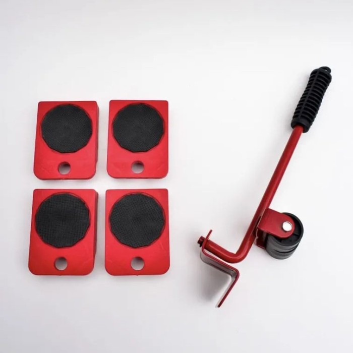 Набір для переміщення меблів та великогабаритних предметів Moving Helpers (червоний, 5 предметів) IO-60