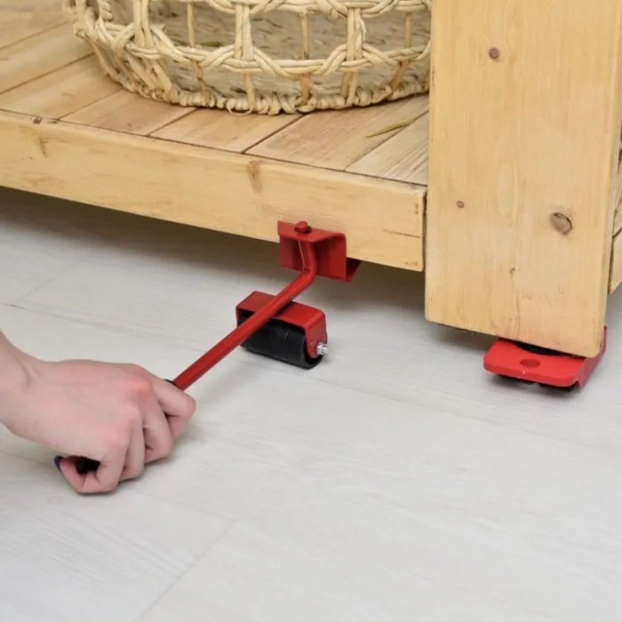 Набір для переміщення меблів та великогабаритних предметів Moving Helpers (червоний, 5 предметів) XZ-36