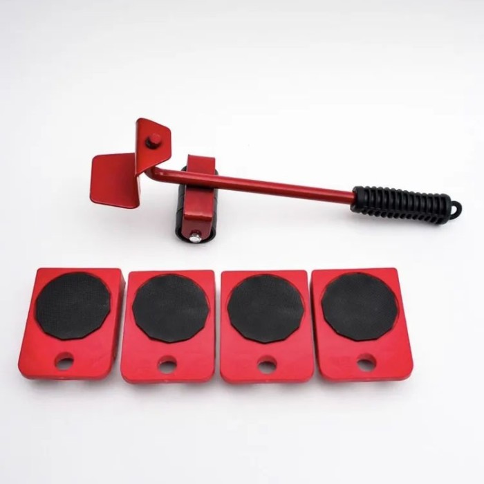 Набір для переміщення меблів та великогабаритних предметів Moving Helpers (червоний, 5 предметів) XZ-36