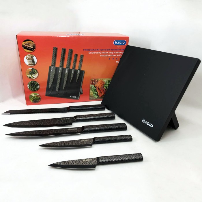Набори ножів Magio MG-1096, Сталеві кухонні ножі, Набір ножів для кухарів Набір побутовий PV-26