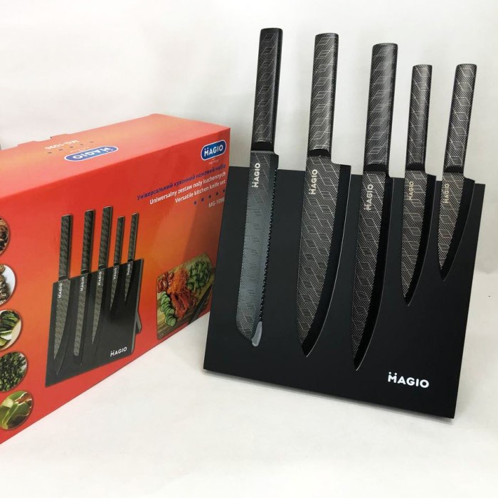 Набори ножів Magio MG-1096, Сталеві кухонні ножі, Набір ножів для кухарів Набір побутовий PV-26