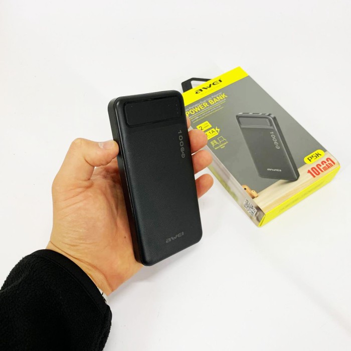 Потужний акумулятор для телефону переносний Awei P5K 10000 mah, Повербанк для смартфона CM-52