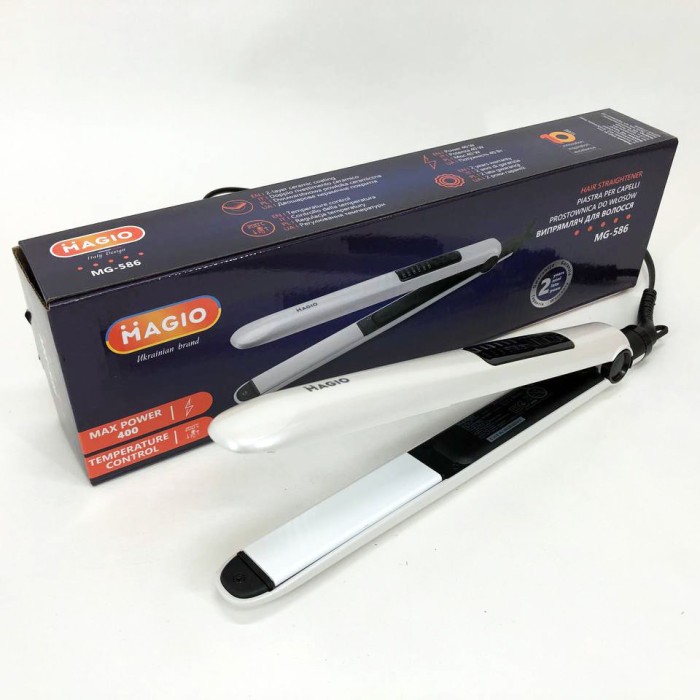 Плойка вирівнювач MAGIO MG-586, Праска з регулятором температури, Випрямляч-гофре для тонкого волосся EQ-13