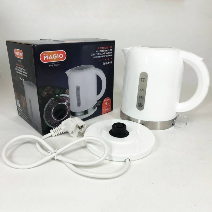Електрочайник сталь Magio, Чайники на підставці, Електрочайник з індикатором включення YL-59