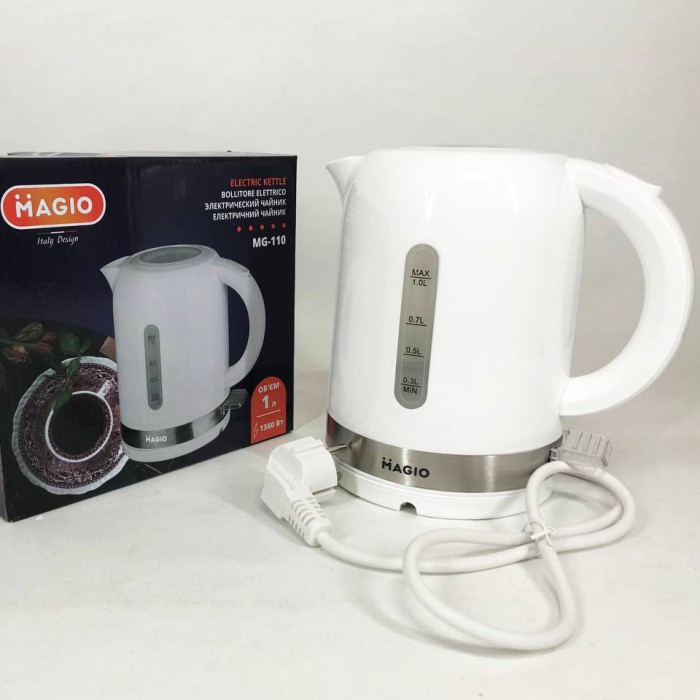 Електрочайник сталь Magio, Чайники на підставці, Електрочайник з індикатором включення YL-59