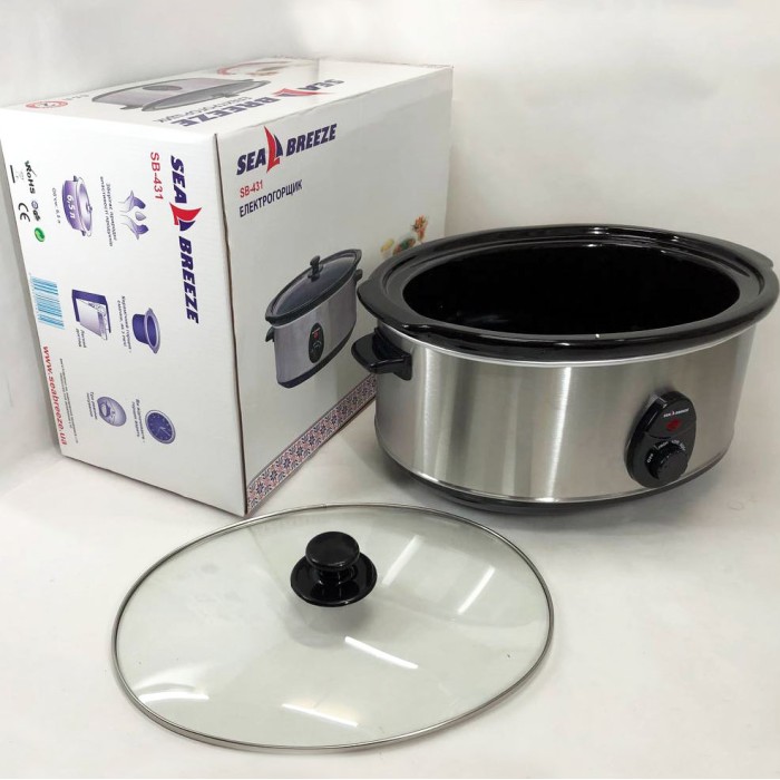 Повільноварка SeaBreeze SB-431/6,5 Л CI-88