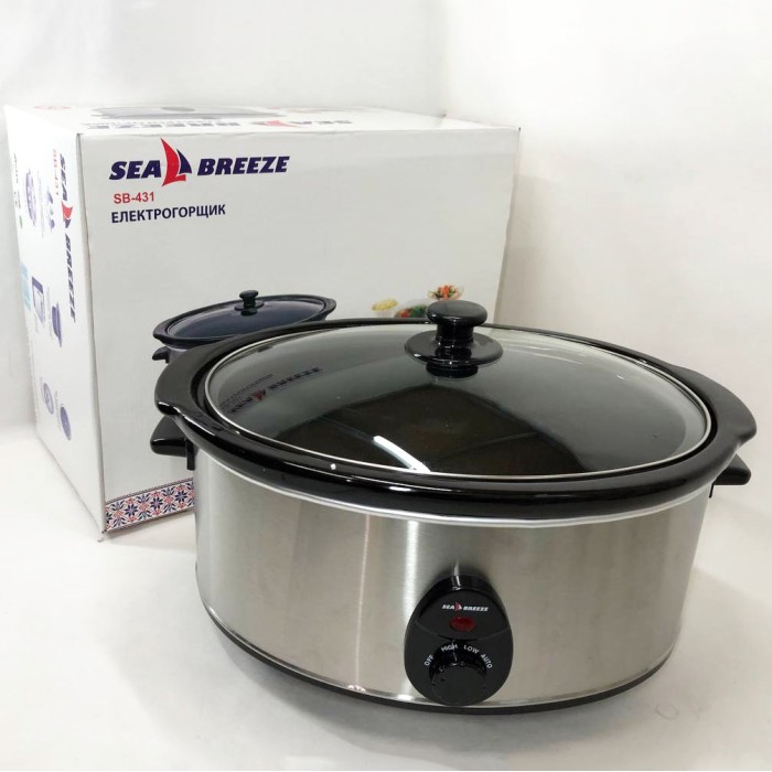 Повільноварка SeaBreeze SB-431/6,5 Л CI-88
