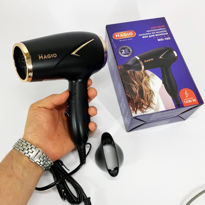 Фен для дому та подорожей Magio MG-165 1200 Вт, Зручний фен для домашнього використання BX-38