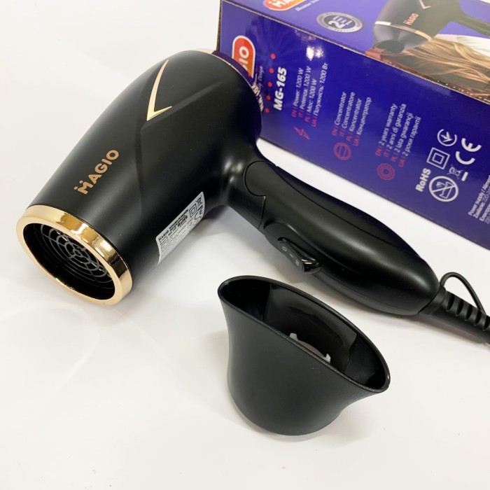 Фен для дому та подорожей Magio MG-165 1200 Вт, Зручний фен для домашнього використання BX-38