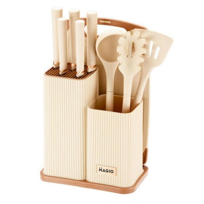 Кухонне приладдя з тефлоновим покриттям Magio MG-1099I, Набір кухонного начиння силікон GC-32