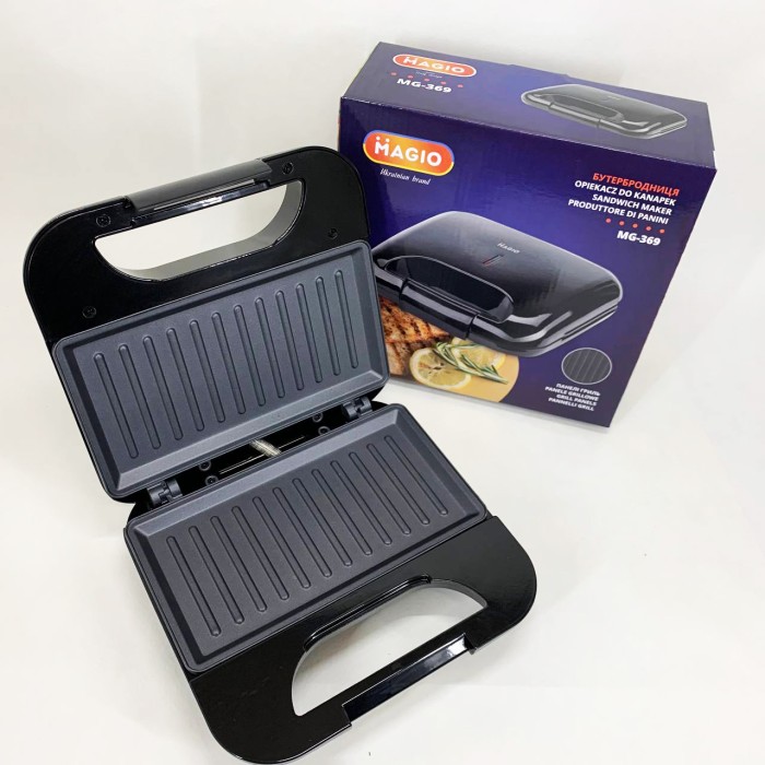 Електрогриль притискний електрогриль, Електрична вафельниця для сендвічів, Гриль рифлений електричний JC-27