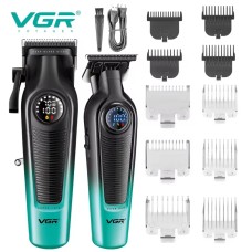 Бездротова машинка для стрижки волосся V-196, Професійна акумуляторна машинка для стрижки WZ-93