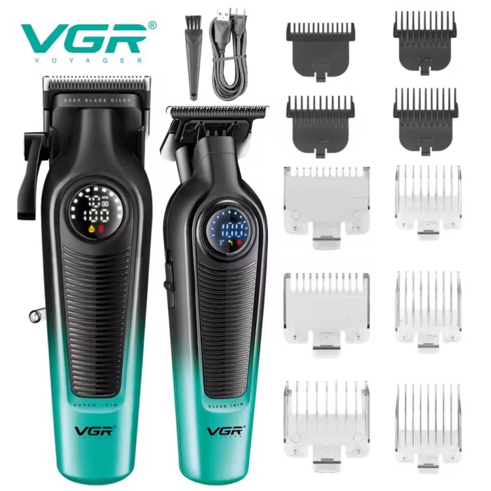 Машинка для стрижки волосся і гоління V-196, Універсальний тример для чоловіків, Тример бездротовий QC-32