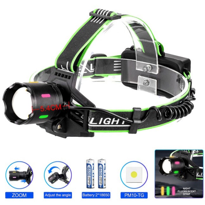 Потужний налобний LED ліхтар, Налобний ліхтар для автомеханіка ліхтарик для голови DE-29