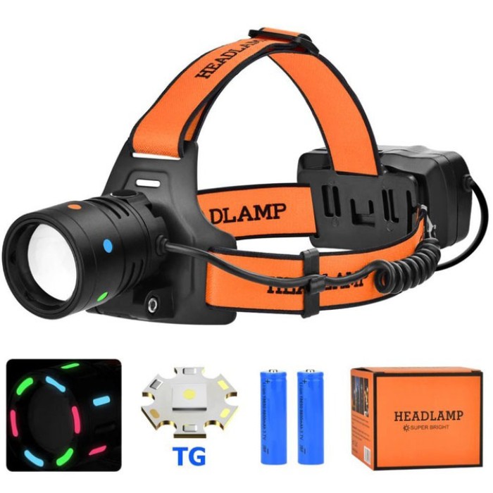 Акумуляторний налобний ліхтар BL-T210, Потужний акумуляторний ліхтарик на голову, Ліхтарик на лоб TR-54