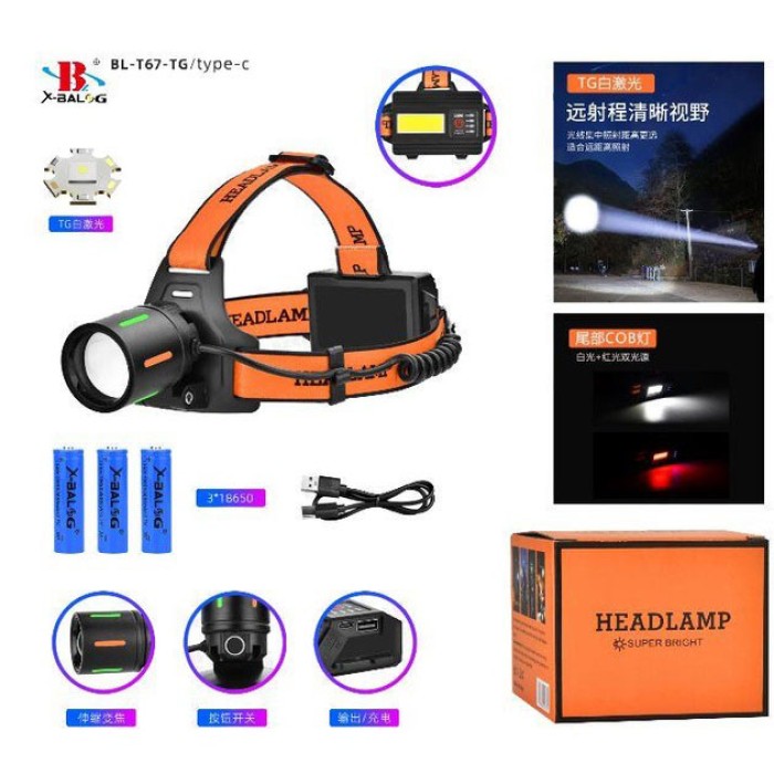 Ліхтарик налобний світлодіодний надпотужний, Ліхтарик на голову для домашніх робіт NG-59