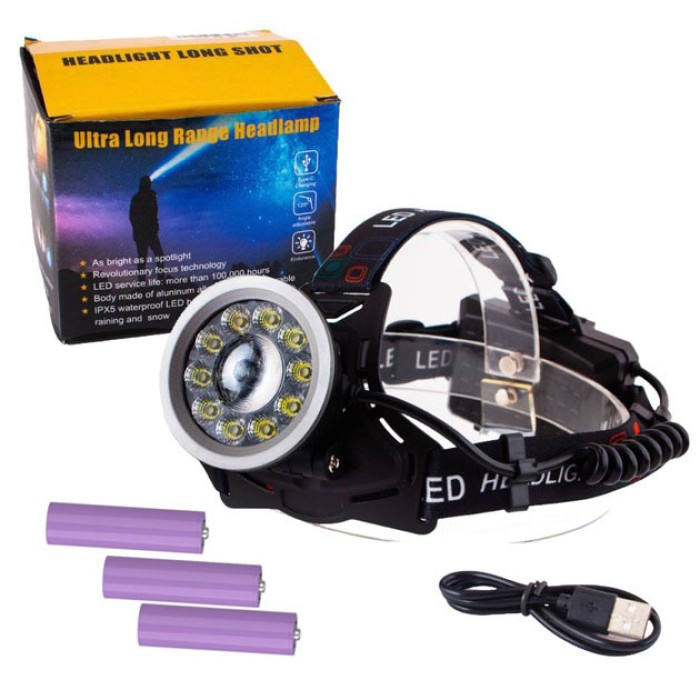 Ліхтар на лоб для промислових робіт CT021, Налобний ліхтар з лінзою Налобний bailong AT-81