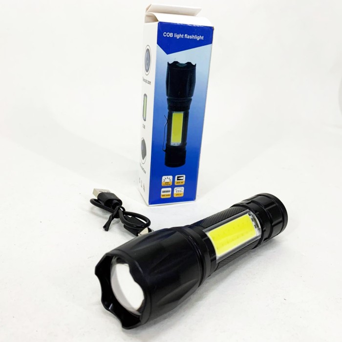 Ліхтар портативний переносний W601-XPE(red)+COB(white), LED ліхтар із зарядкою Невеликий ручний ZI-95