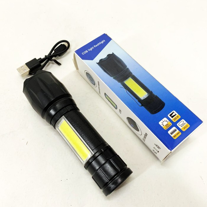 Ліхтар портативний переносний W601-XPE(red)+COB(white), LED ліхтар із зарядкою Невеликий ручний ZI-95