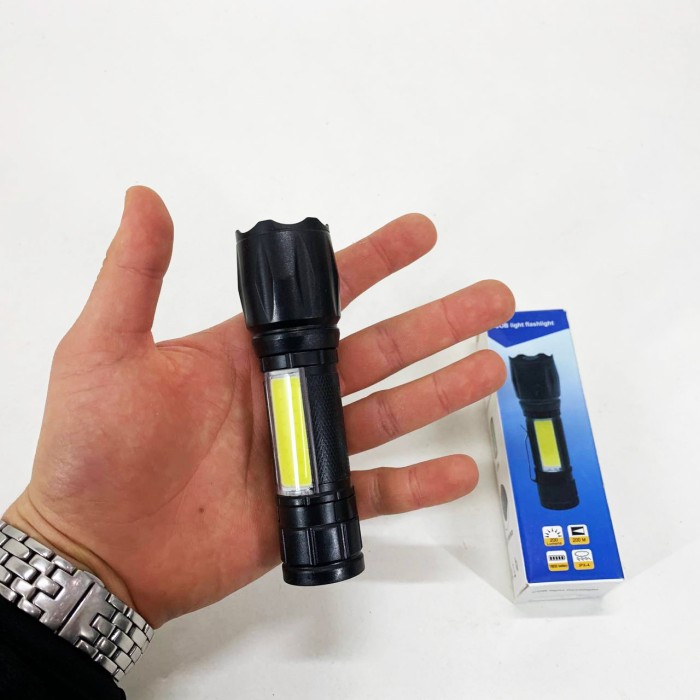 Ліхтар портативний переносний W601-XPE(red)+COB(white), LED ліхтар із зарядкою Невеликий ручний ZI-95