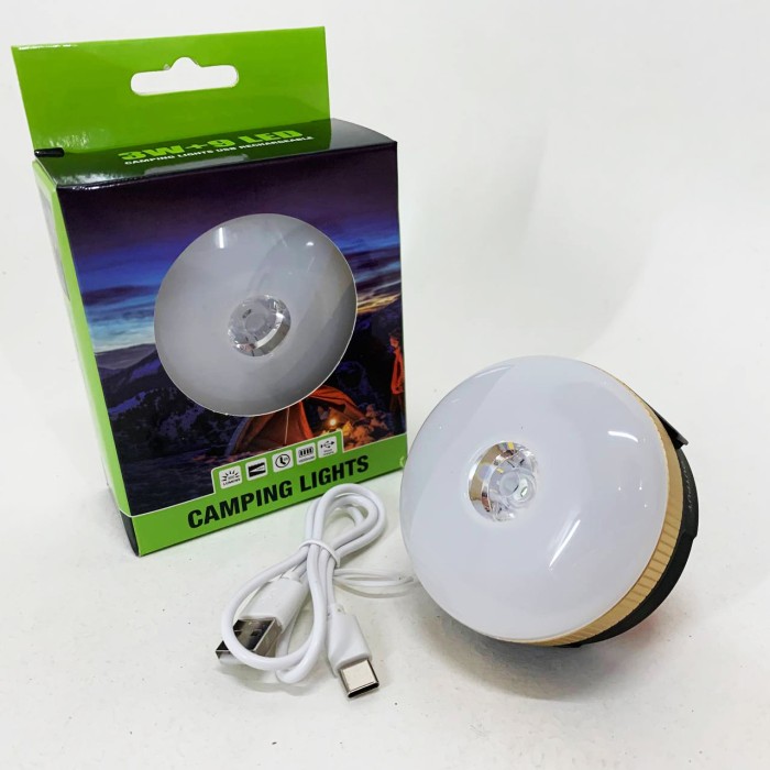 Ліхтар для використання на природі, Кемпінговий світильник, Лампа для кемпінгу акумуляторна на гачку GV-88