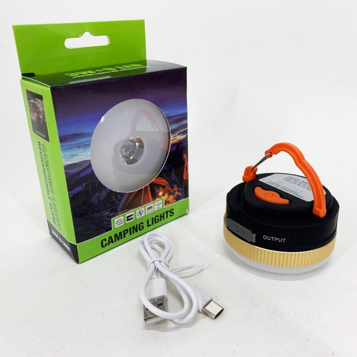 Ліхтар для використання на природі, Кемпінговий світильник, Лампа для кемпінгу акумуляторна на гачку GV-88