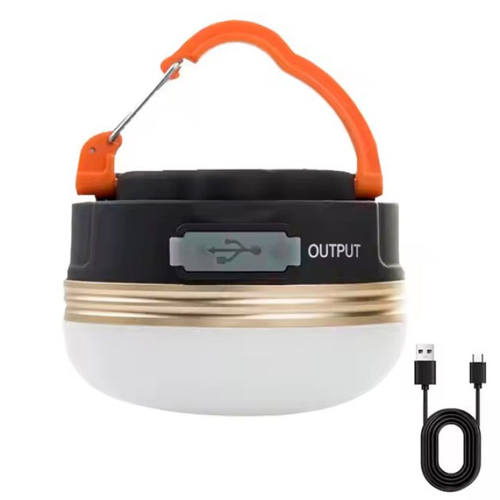 Лампа для кемпінгу акумуляторна на гачку, Ліхтар з можливістю підвішування, Ліхтар прожектор переносний JV-23