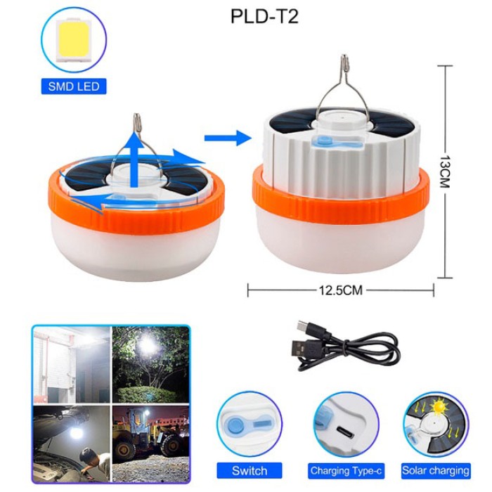 Портативний кемпінговий світлодіодний ліхтар T2-SMD, Ліхтар для кемпінгу акумуляторний KU-89