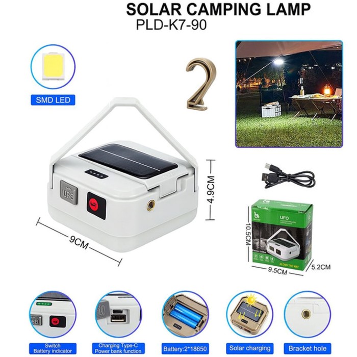 Акумуляторна лампа для кемпінгу ліхтар кемпінговий, Ліхтар-світильник акумуляторний кемпінговий camping JR-52