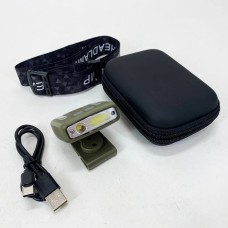 Ліхтар налобний Police W6129-XPE+COB+8RGB