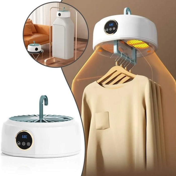 Сушарка електрична, для одягу підвісна складана з таймером та чохлом RI-95