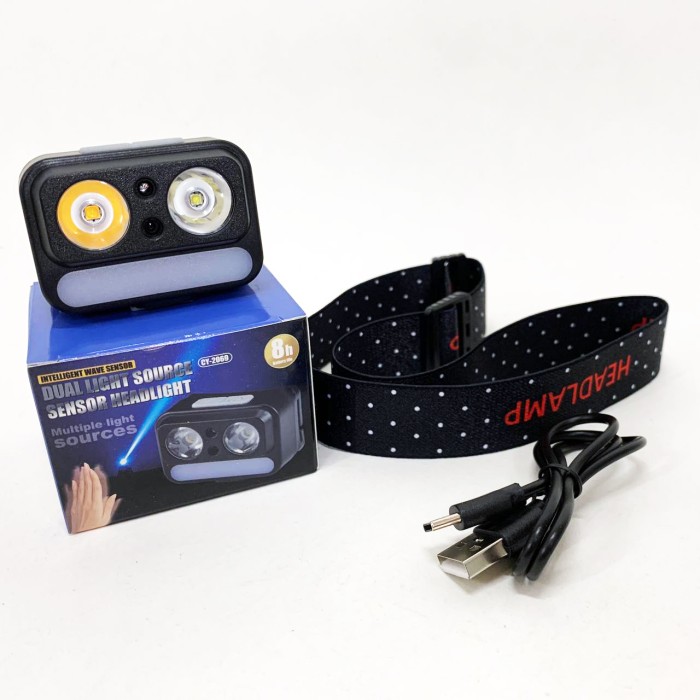 Головний ліхтарик 2069-XPG+XPG+5SMD Motion sensor, Налобний ліхтар для точних робіт UJ-60
