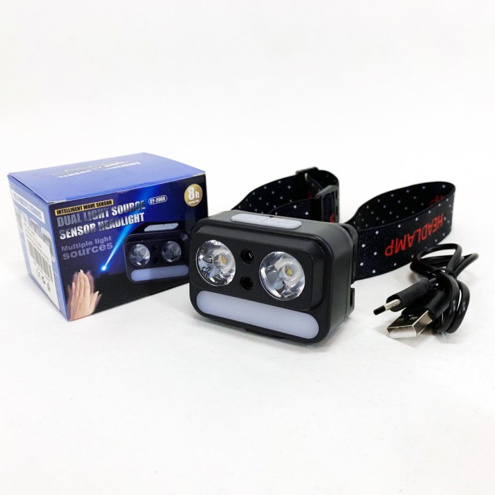 Головний ліхтарик 2069-XPG+XPG+5SMD Motion sensor, Налобний ліхтар для точних робіт UJ-60