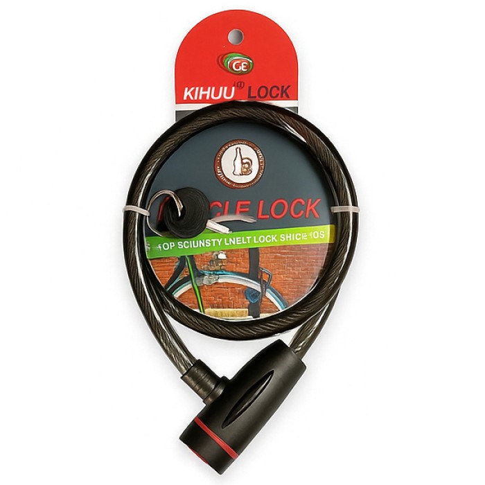 Протиугінний велосипедний кодовий замок 187, 10*80, Потужний замок для велосипеда SF-24